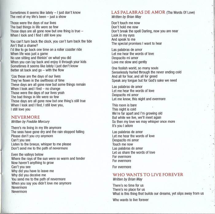 Queen  Forever : Booklet09